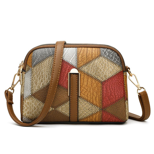 SYGA Women's Crossbody Bag, Colorful Print, Adjustable Strap, Zip Top Closure(Grey)