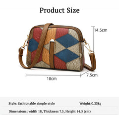 SYGA Women's Crossbody Bag, Colorful Print, Adjustable Strap, Zip Top Closure(Blue)