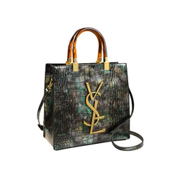 SYGA Women's Handbag | Stylish Vertical Square Tote with Zipper | Elegant Daily Bag for Office & Casual Use