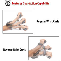 SYGA Muscular Wrist Forearm Hand Grip Exerciser Strength Training Force Fitness Equipment