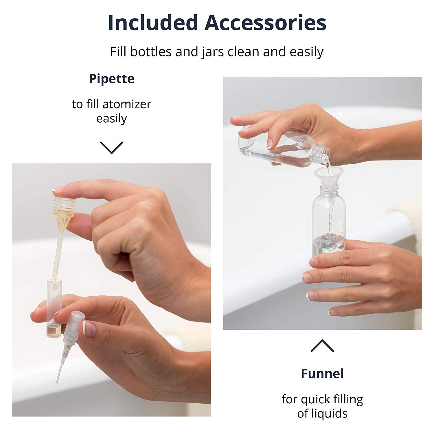 SYGA 100Ml Transparent Plastic Portable Cosmatic Spray Bottle Kit