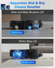 ECOVACS DEEBOT X11 OmniCyclone Robot Vacuum & Mop, Sep 2025 Launch, PowerBoost Charging, OZMO Roller 2.0 Instant Self-Washing Mop, 19500Pa Blast Suction, Bagless OmniCyclone Station (X11 OmniCyclone)