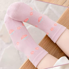 MOMISY 5 Pairs Baby Girl Boys Tube ankle Socks for Baby Girl BoysToddlers Infant kids (Cute Rabbit, 3 Year to 5 Year)