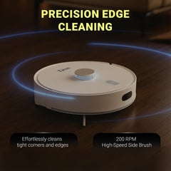 TIRON TRV 20 Max Robotic Vacuum Cleaner, Self-Empty Station, 2-in-1 Vacuum & Mop, Lidar Navigation, 5000 Pa Suction, Highest Battery & Longest Runtime, Obstacle Climbing, Advanced Mapping
