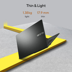 ASUS Vivobook Go 14, AMD Ryzen 5 7520U, 16GB RAM, 512GB SSD, FHD 14", Windows 11, Office Home 2024, M365 Basic (1Year)*, Black, 1.38kg, E1404FA-EB2542WS, AMD Radeon iGPU, 42WHrs, Thin & Light Laptop