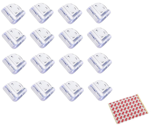 SYGA Set of 16 Transparent C Shape Baby Safety Corner Gaurd Baby Proofing Corner Protector