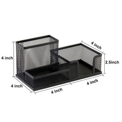 SYGA Office Supplies Desk Organizer Mesh Collection Pen Holder, 3 Compartments