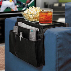 SYGA Sofa TV Remote Control Holder Organiser Fits Chairs Sofas (Black)