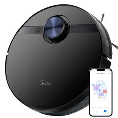 Midea M7 Evo Robotic Vacuum Cleaner | 8000Pa Suction| BLDC Motor | Wet & Dry| 5200 mAH |30 Set of sensors | WiFi & Alexa Control