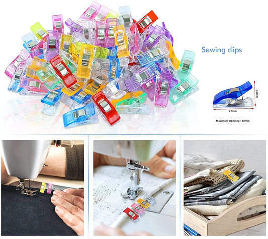 SYGA Swing Clips Multicolor for Sewing Craft Clamps, Crafting, Crochet and Knitting - 10 PCS