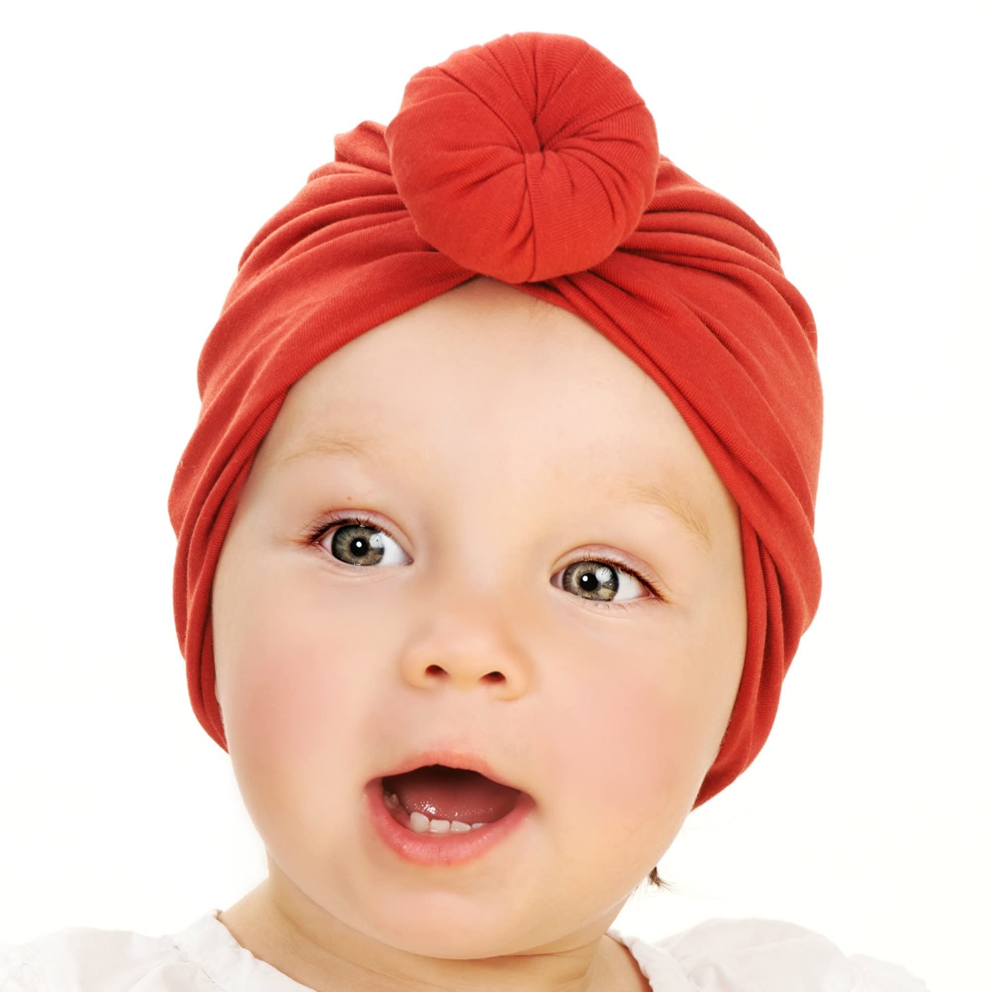 SYGA Unisex Cotton Turban Hat (Pack Of 1) (TurbonHeadWrap_Black_Black_S)