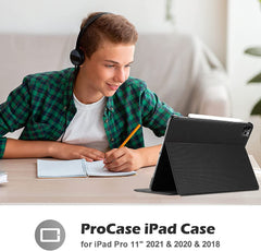SYGA iPad Pro 11inch 2021/2020 Keyboard Case Cover with Trackpad Pencil Holder Bluetooth Keyboard Case Wireless Magnetic Removeable Keyboard with Smart Cover for iPad Pro 11-Black