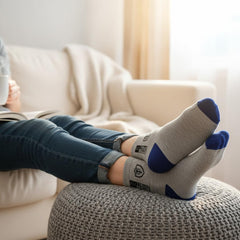 MOMISY Premium Cotton Blend Cushion Crew Socks, Multicolor, Pack of 5, Unisex, Free Size