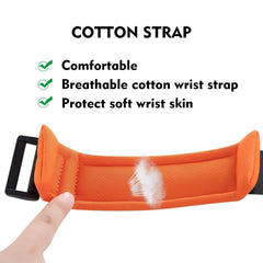 SYGA 1.5 Meter Anti Lost Safety Wrist Bracelet for Baby Child,with Extra Long Harness Strap Walking Hand Belt(Orange)