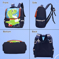 SYGA Children's Backpack, Cute Cartoon Nylon Schoolbag, Suitable for 3-6 Years Old(Kitten-Rose Red)