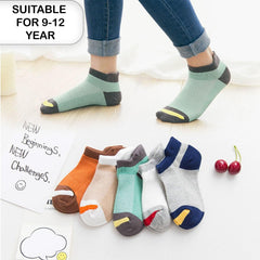 MOMISY 5 Pairs Tube Socks for Toddlers Infant Kids Baby Girl Boys (3Color, 3 Year to 5 Year)