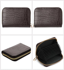 SYGA Women's Card Holder Coin Purse Multi-Card Slot Pu Pickup Case Zipper Small Wallet Driver's License Bag