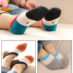 MOMISY 5 Pairs Baby Girl Boys Tube Socks Toddlers Infant Solid Color Boat Spring and Autumn Socks Stretch Baby Socks (4Color, 1 Year to 3 Year)