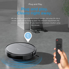 Midea I2A Robotic Vacuum Cleaner with Remote |Wet & Dry |BLDC Motor | 1200Pa Strong Suction | Anti Fall Function | Anti-Collision & Auto Return Charge Function