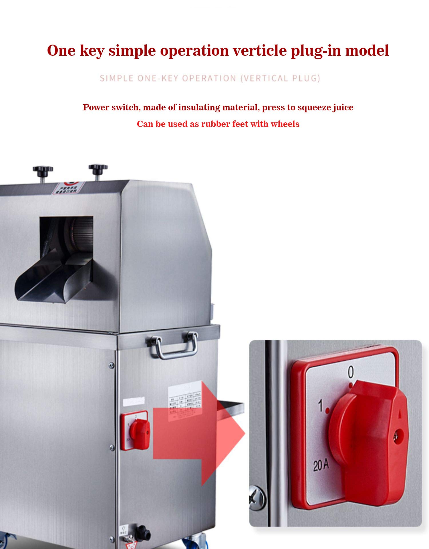 SYGA Sugarcane Juice Machine with Battery