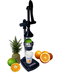 GONCHAK HUB Aluminium Hand Press Citrus Fruit Juicer, Manual Handpress and Cold Press Juicer and Squeezer for Fruits and Vegetables - Big (Made in India) (Black)