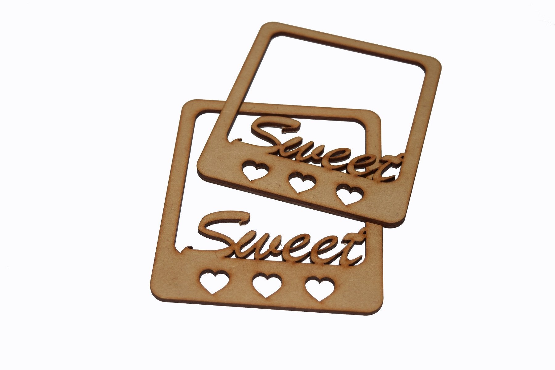 SYGA Sweet Letter with Hearts Scrapbook Decorative Wood Craft Items