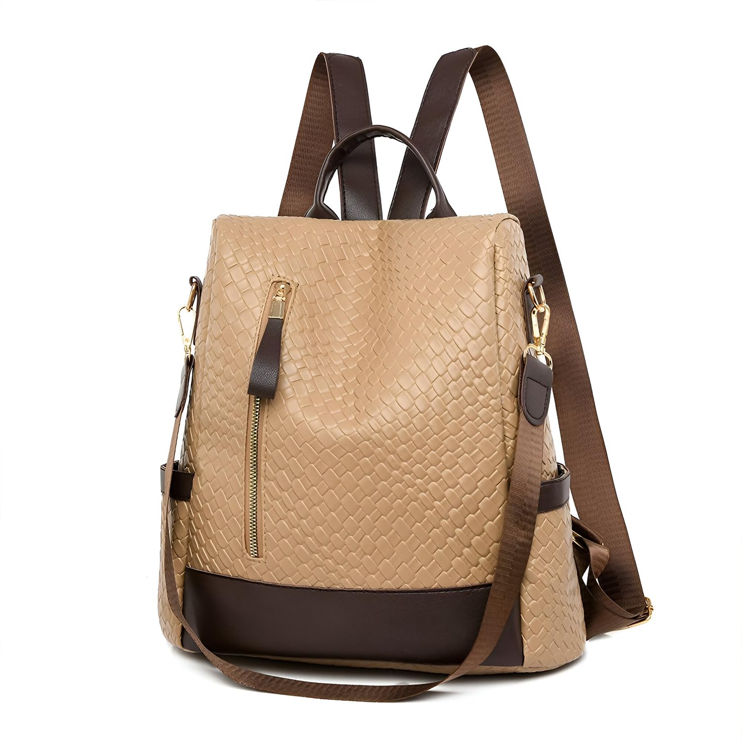 SYGA Women Embossed Backpack – Lightweight, Burden-Reducing Design with Digging Outer Pockets for Daily Use