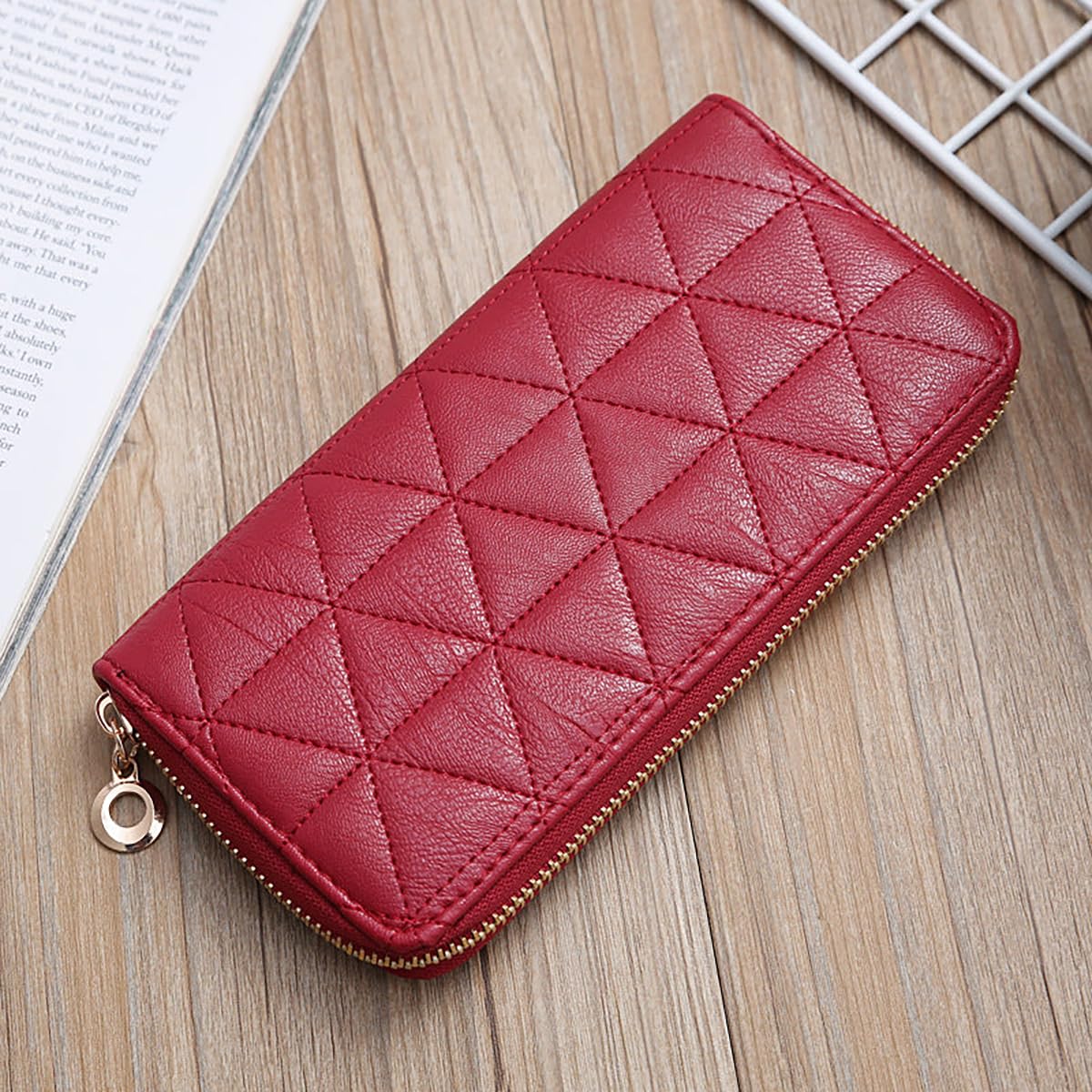 SYGA Women's Wallet Multi-Card Pocket Clutch Large-Capacity Mobile Phone Bag Card Holder