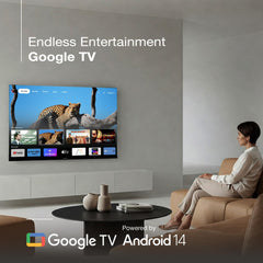 SANSUI 80cm (32) HD Ready Google TV with IPS Panel, HDR10, Dolby Audio, Surround Sound, Game Mode, 60Hz Refresh Rate JSW32HG5 (Black)