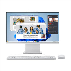 Lenovo IdeaCentre AIO 13th Gen Core™ i3-1315U 27" FHD IPS (8GB RAM/512GB SSD/Windows11/Office 24/3Wx2 Harman Speakers/Wireless EOS Keyboard & Mouse, Cloud Grey), F0HM00PKIN All-in-One Desktop