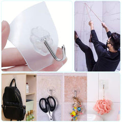 SYGA Set of 6 Self Adhesive Single Hook Multipurpose Hanger