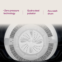 Godrej 8 Kg 5 Star AI Powered, Inbuilt Heater, Fills Tub At ~0 Water Pressure, Fully Automatic Top Load Washing Machine (WTEON ADAC 80 5.0 FEFH GLGR, Glacial Grey)
