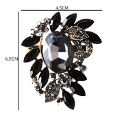 SYGA Fashion Creative Personality Crystal Glass Brooch Corsage Women's Clothing Accessories (AL222A-Pink)