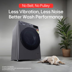 LG Smart Choice, 9 Kg, 5 Star, AI Direct Drive Technology, Steam, 6 Motion DD & Wi-Fi Fully-Automatic Front Load Washing Machine (FHP1209Z5M, Intelligent & Convenient Fabric Care, Middle Black)