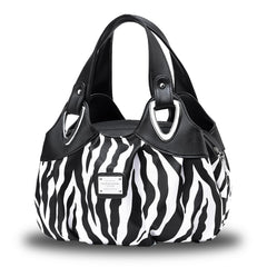 SYGA Women's Printed PU Leather Hobo Bag, Multiple Colors and Patterns, Crossbody Shoulder(ZEBRA PRINT)