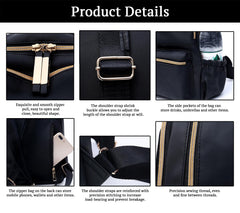 SYGA Women's Bags Backpacks Fashion Simple And Versatile Oxford Cloth Women's Bags(Black)