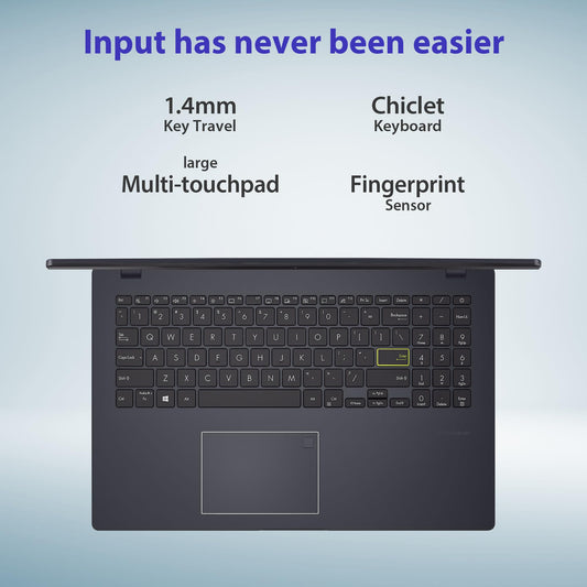 ASUS Vivobook Go 15, Intel Celeron N4500, Fingerprint Sensor (Intel HD iGPU/8GB RAM/512GB SSD/FHD/15.6"/60Hz/42WHrs/Windows 11/M365 Basic (1Year)*/Office Home 2024/Star Black/1.57 kg) E510KA-EJ9011WS