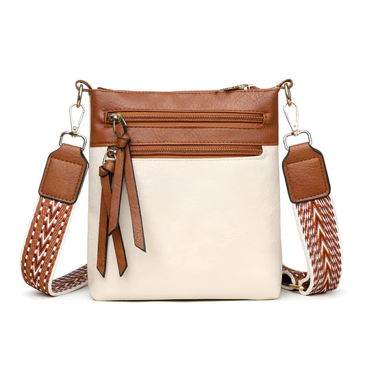 SYGA Women's Pu Leather Material With Textured Pattern, Sling Bag