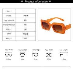 SYGA Women's Retro Square Small Frame Cross-Border Sunglasses Personalized Colorful Hip-Hop Glasses (Purple)