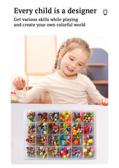 SYGA Beads for Kids Crafts Children's Jewelry Making Kit DIY Bracelets Necklace Hairband and Rings Craft Kits Birthday for 4, 5, 6, 7-Year-Old Little Girls-Multicolor (DIYBeadsSet-15)
