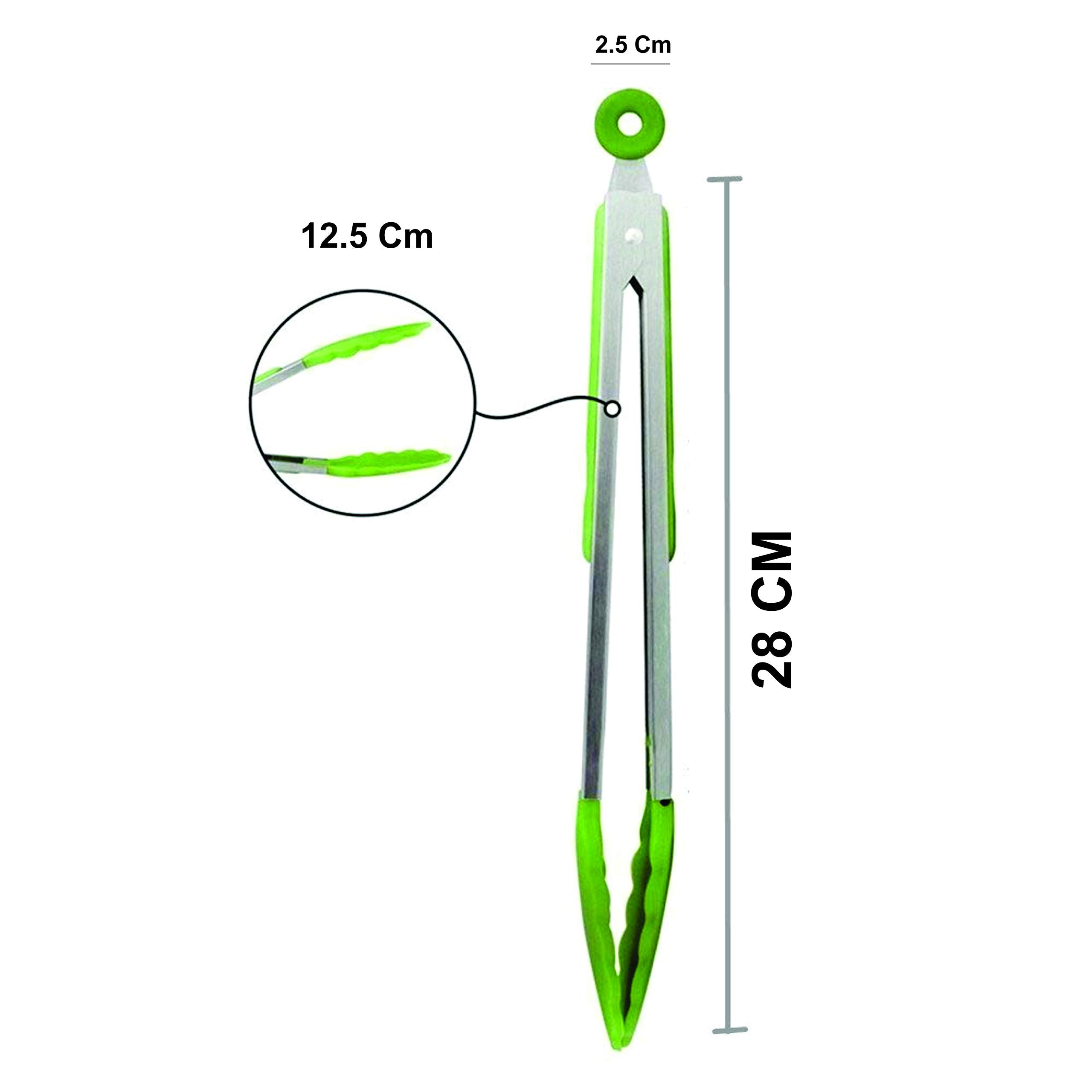 SYGA 1 Piece Silicone Cooking Tong,Stainless Steel Material with Heat Resistant Premium Silicone Grip
