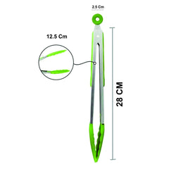 SYGA 1 Piece Silicone Cooking Tong,Stainless Steel Material with Heat Resistant Premium Silicone Grip