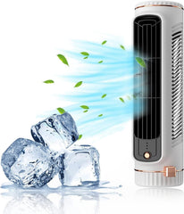 SYGA Summer New Fan Household Vertical Electric Fan Bedroom Circulation Fan Desktop Mute Floor Fan (White)
