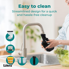 Libra Cold Press Juicer for Home, 48 RPM Whole Slow Cold Pressed Fruit Juicer with 240 Watts Powerful Motor, All-in-1 Juice Maker Machine for All Fruits and Vegetables (Silver)