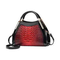 SYGA Women's Shell Handbag Elegant Purse with Contrast Detail & Shoulder Strap