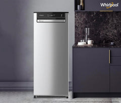 Whirlpool 192 L 3 Star Vitamagic PRO Frost Free Direct-Cool Single Door Refrigerator (215 VMPRO PRM 3S RADIANT STEEL-Z Fridge, Silver, Auto Defrost Technology)
