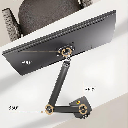 SYGA NB G40 Heavy Duty Monitor Desk Mount, 22-40 Inch Screen Support, 2-15kg Weight Capacity, Full Motion Gas Spring Arm, Black