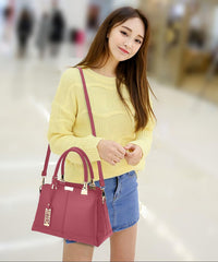 SYGA Women's Leather Crossbody Bag, Tote & Shoulder Bag Suitable Gift for a festival,occasion,Birthday (Black)