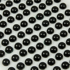 SYGA 2 Pcs 4mm Size Project Decorating Multipurpose Pearl Stickers_Black