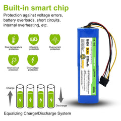 ELBOTICS ®14.4v / 14.8v 5200mAh Compatible with CECOTEC Conga 4090 4490 4690 4590 Robot Vacuum Cleaner Accessories Battery Replacement